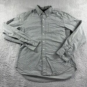 Bonobos Pattern Shirt Mens Medium Gray Slim‎ Fit Button Down Office Events